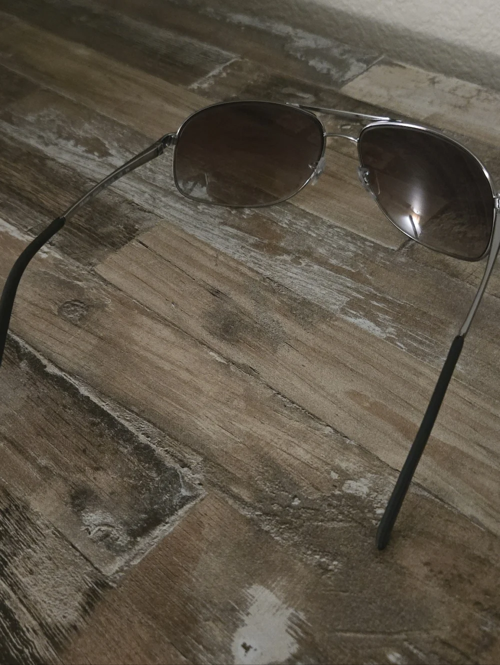 Ray-Ban Aviator RB3387 Silver Frame Brown Gradient Lens